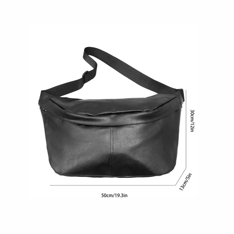 Mason | Men's Retro Leather Large Crossbody Chest Travel Bag
