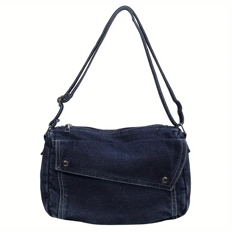 Eloise | Women's Denim Crossbody Messenger Bag