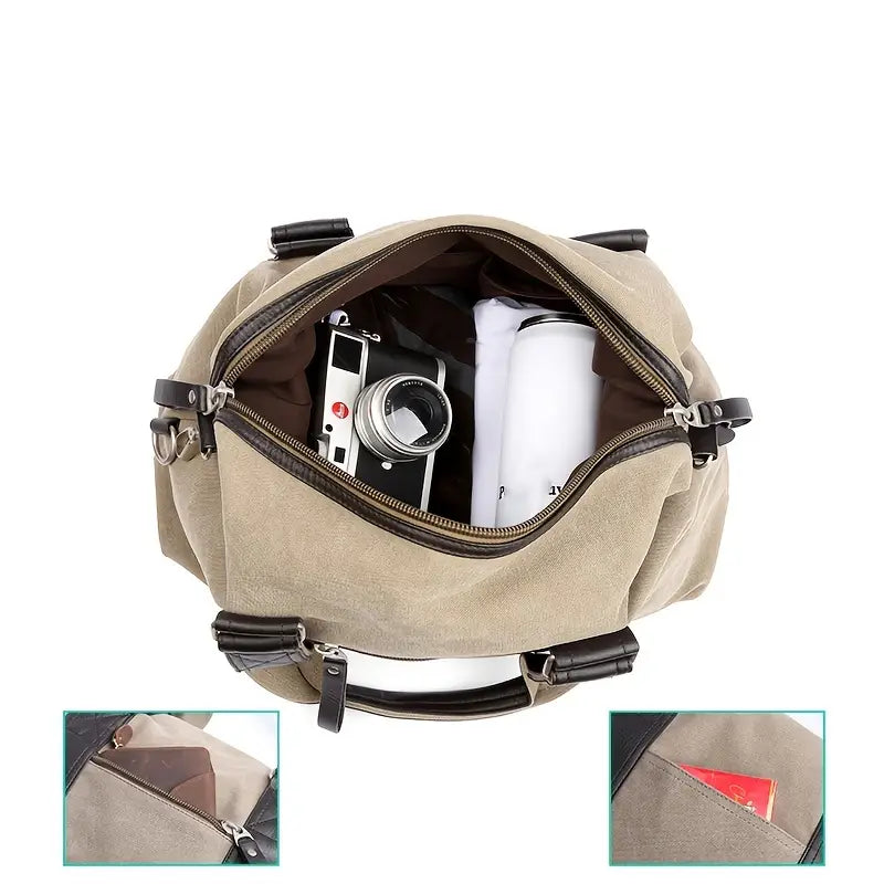 Jack | Men's Retro Canvas Weekender Travel Garment Duffle Bag