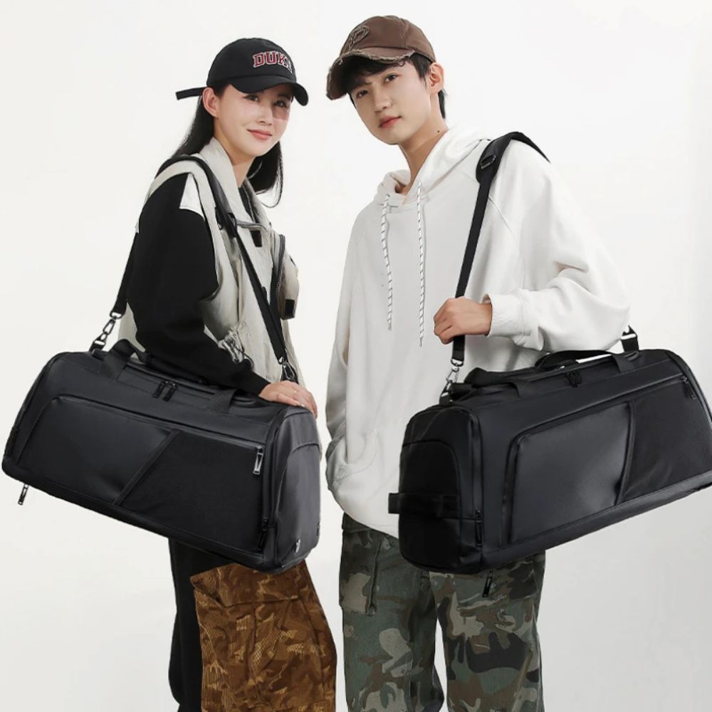 40L Unisex Waterproof Gym Sports Travel Duffle Backpack Bag