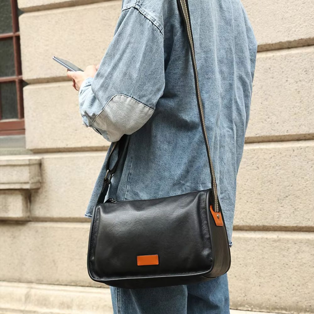 Luca | Men's Genuine Leather Travel Crossbody Messenger Bag