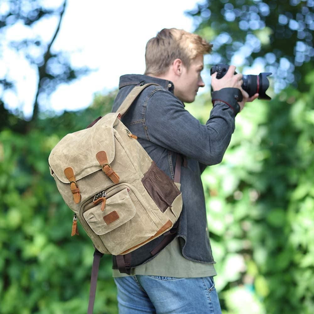 Kennedy | Waterproof Canvas Camera Travel Backpack