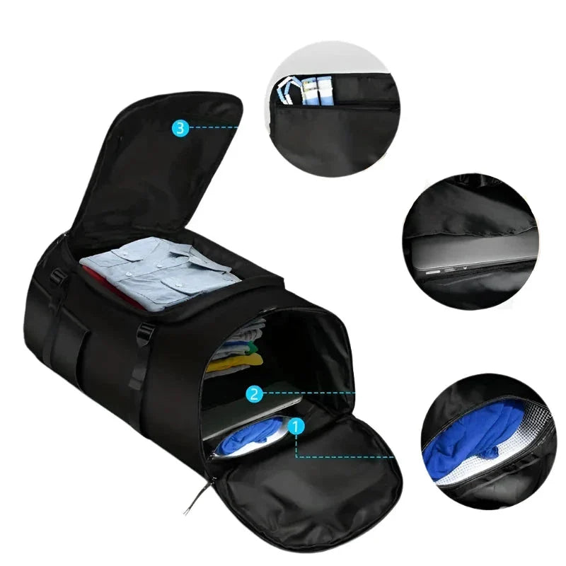 Olivia | 30L Multi-Functional Carry On Waterproof Travel Backpack