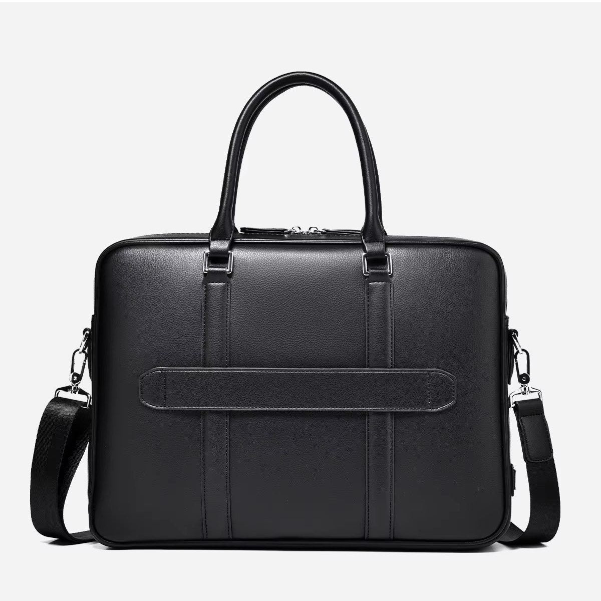 Manhattan | Leather Business Laptop Briefcase Crossbody Handbag