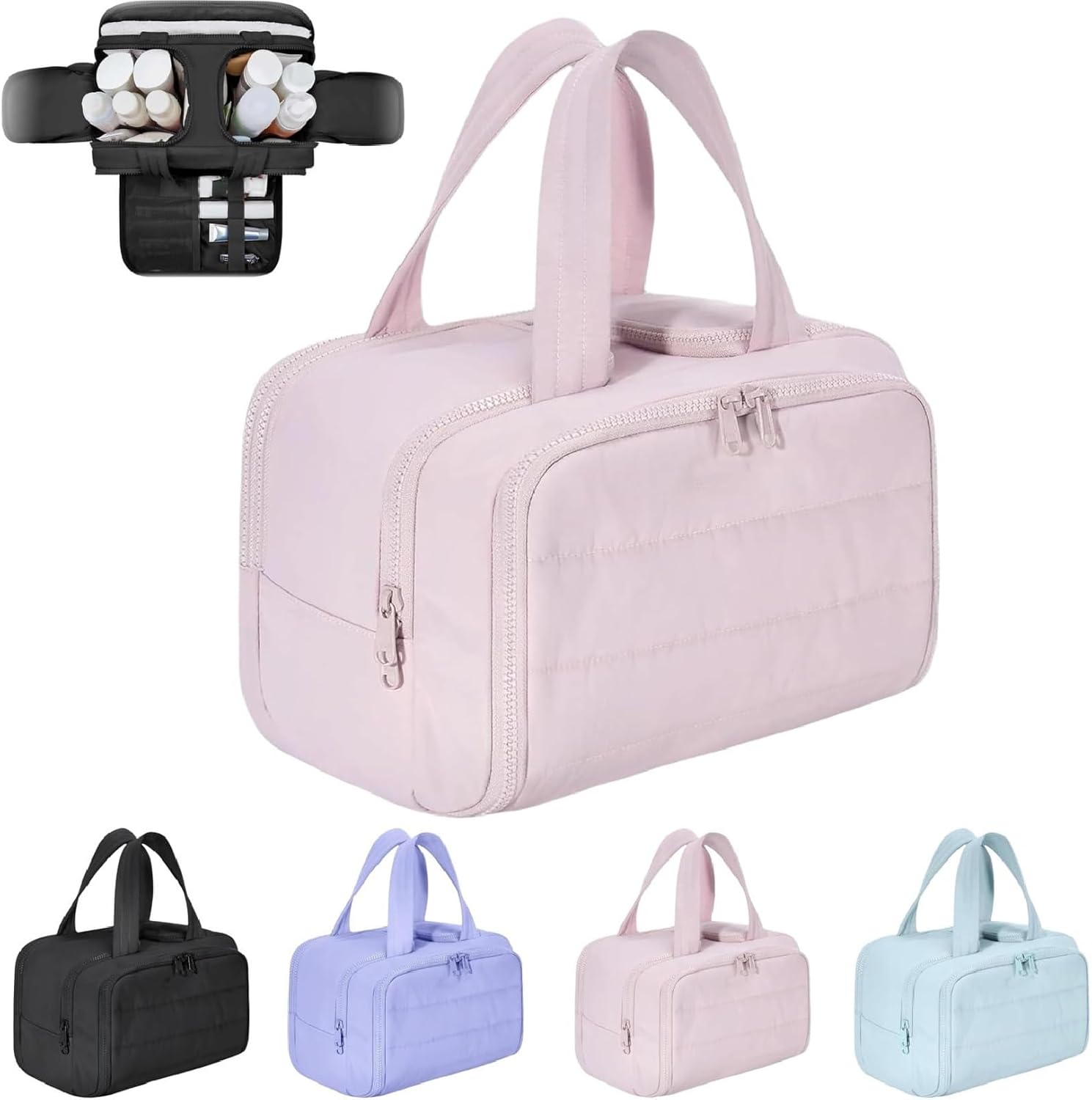 Travel Cosmetic Bag Large Waterproof Makeup and Toiletry Organizer