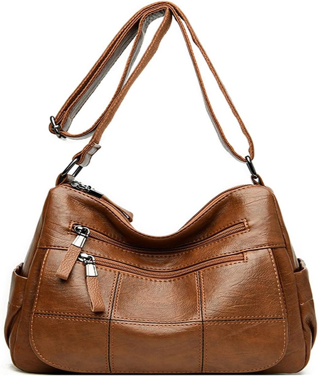 Women's Multi-Pocket Vintage Crossbody Bag