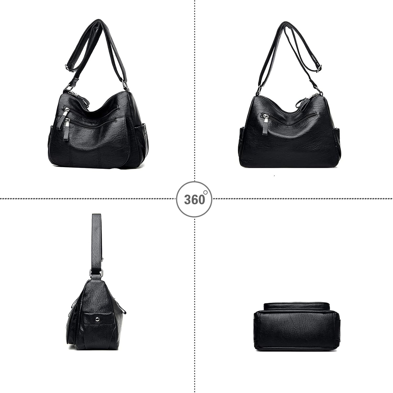 Women's Multi-Pocket Vintage Crossbody Bag