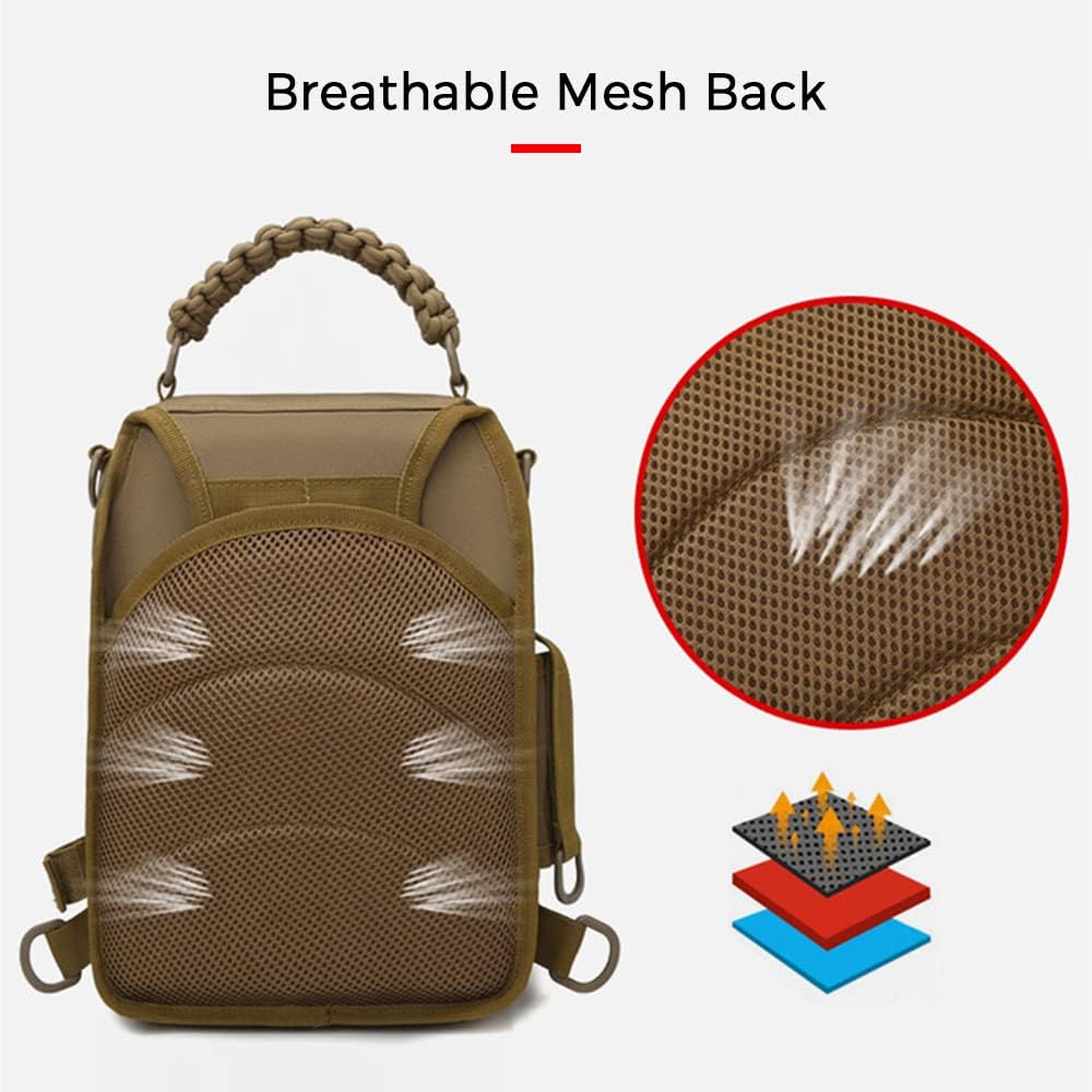 Compact Fishing Sling Bag with Organised Gear Compartments