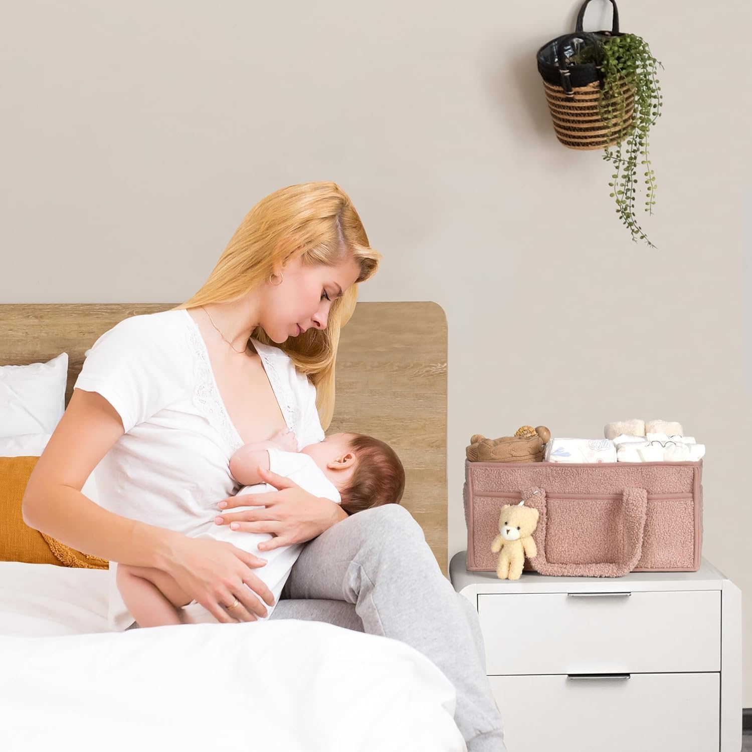 Nappy Caddy Organizer for Diapers, Wipes and Nursery Essentials