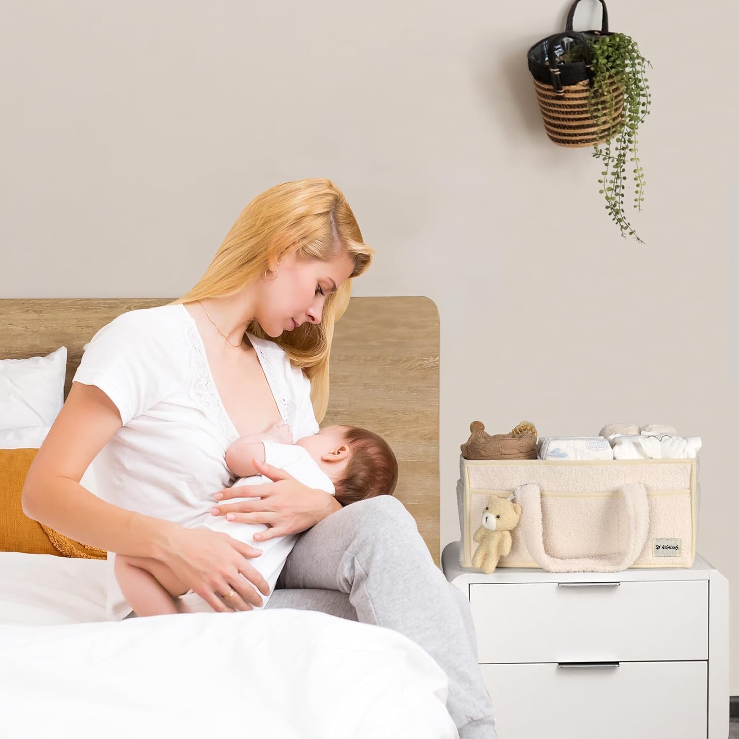 Nappy Caddy Organizer for Diapers, Wipes and Nursery Essentials