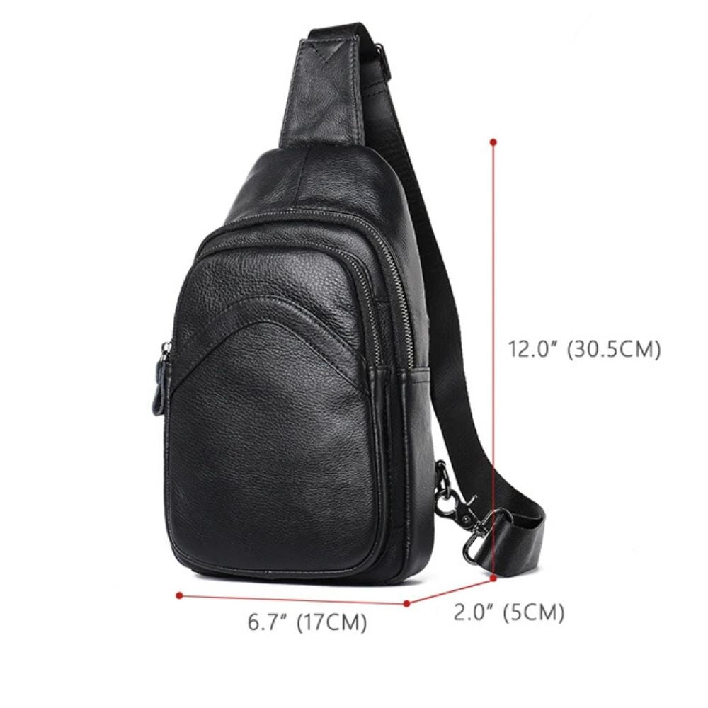 Stevie | Men's Leather Travel Crossbody Bag