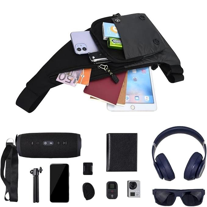 Oliver | Men's Small Slim Waterproof Canvas Crossbody Sling Bag