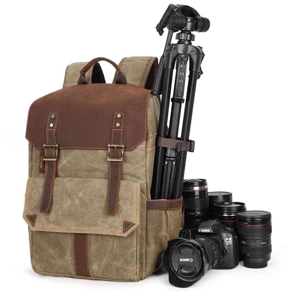 Rylee | Waterproof Canvas Travel Camera Backpack