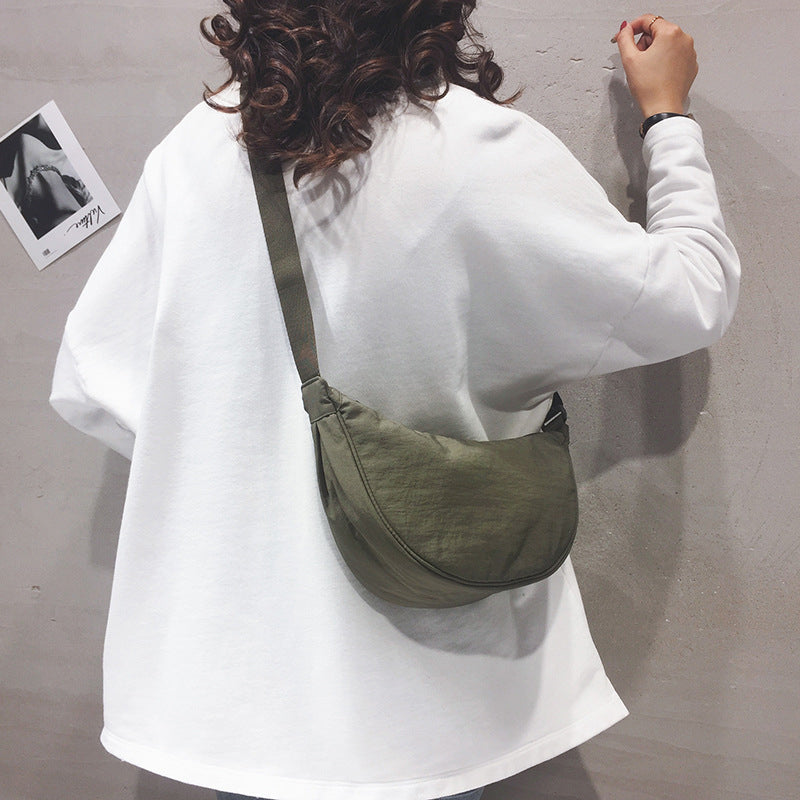 Women's Shoulder Bag Sleek Lightweight Curved Shape