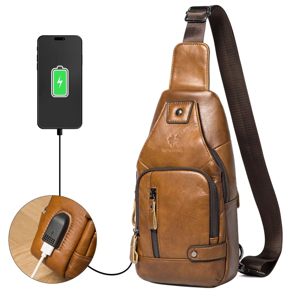 Logan | Men's Genuine Leather Travel Crossbody Bag