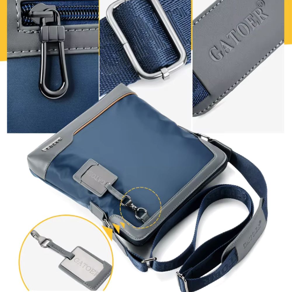 Nylah | Men's Waterproof Oxford Crossbody Travel Bag