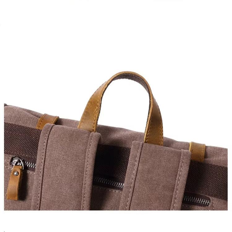 Benjamin | Men's Large Canvas Laptop Travel Backpack