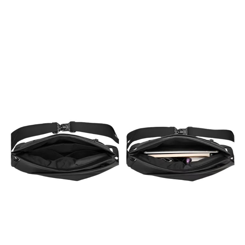 Men's Anti-Theft Expandable Crossbody Messenger Sling Travel Bag