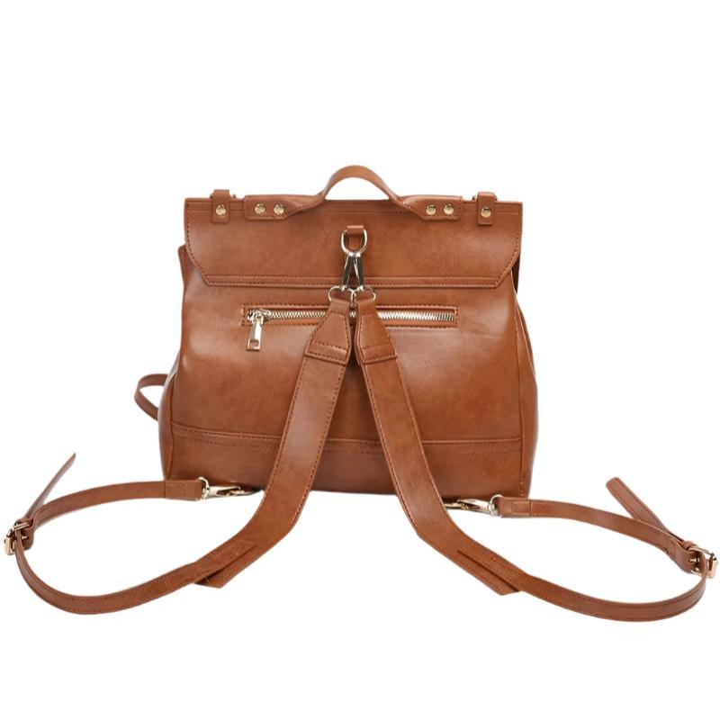Women's Vintage Leather Convertible Crossbody Handbag