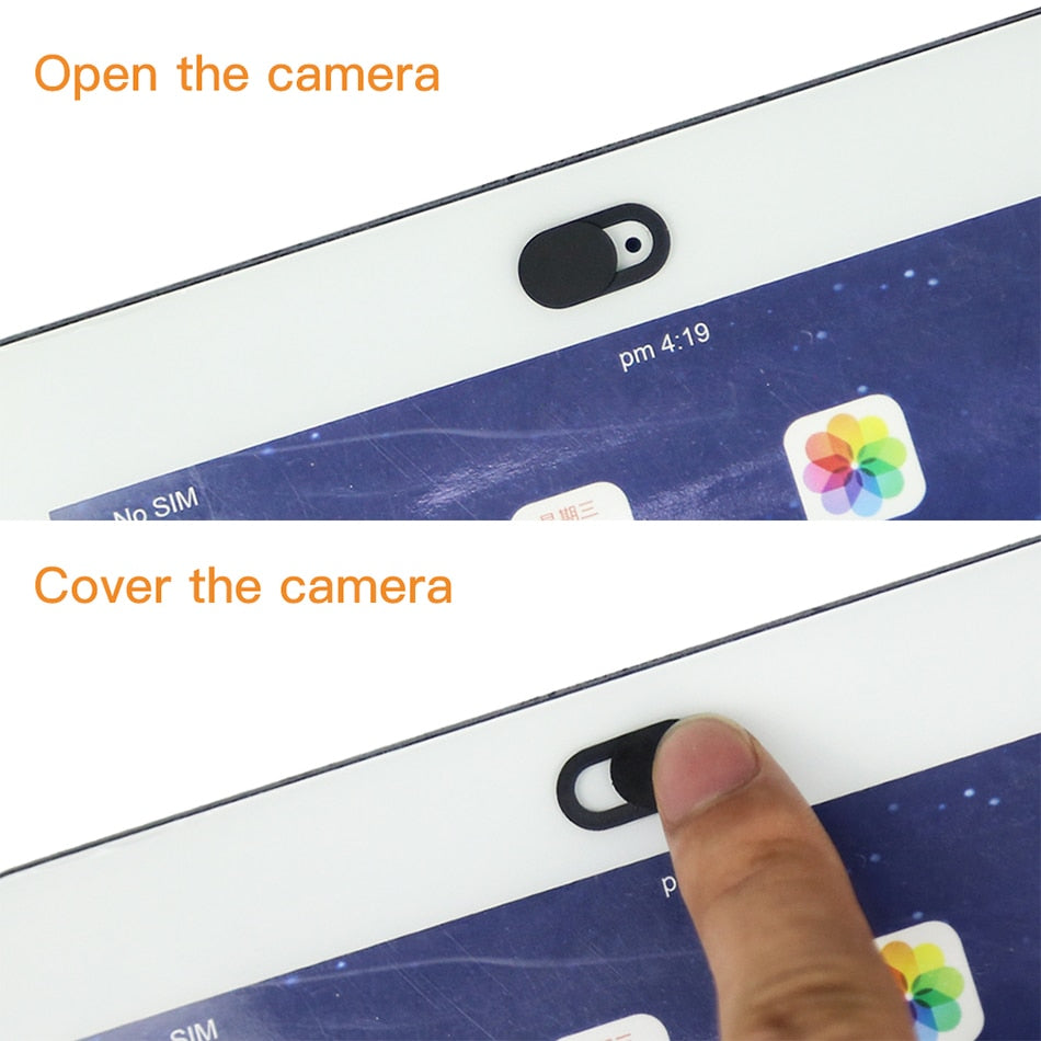 6Pcs/lot WebCam Cover Shutter Magnet Slider Plastic For iPhone Web Laptop PC For iPad Tablet Camera Mobile Phone Privacy Sticker