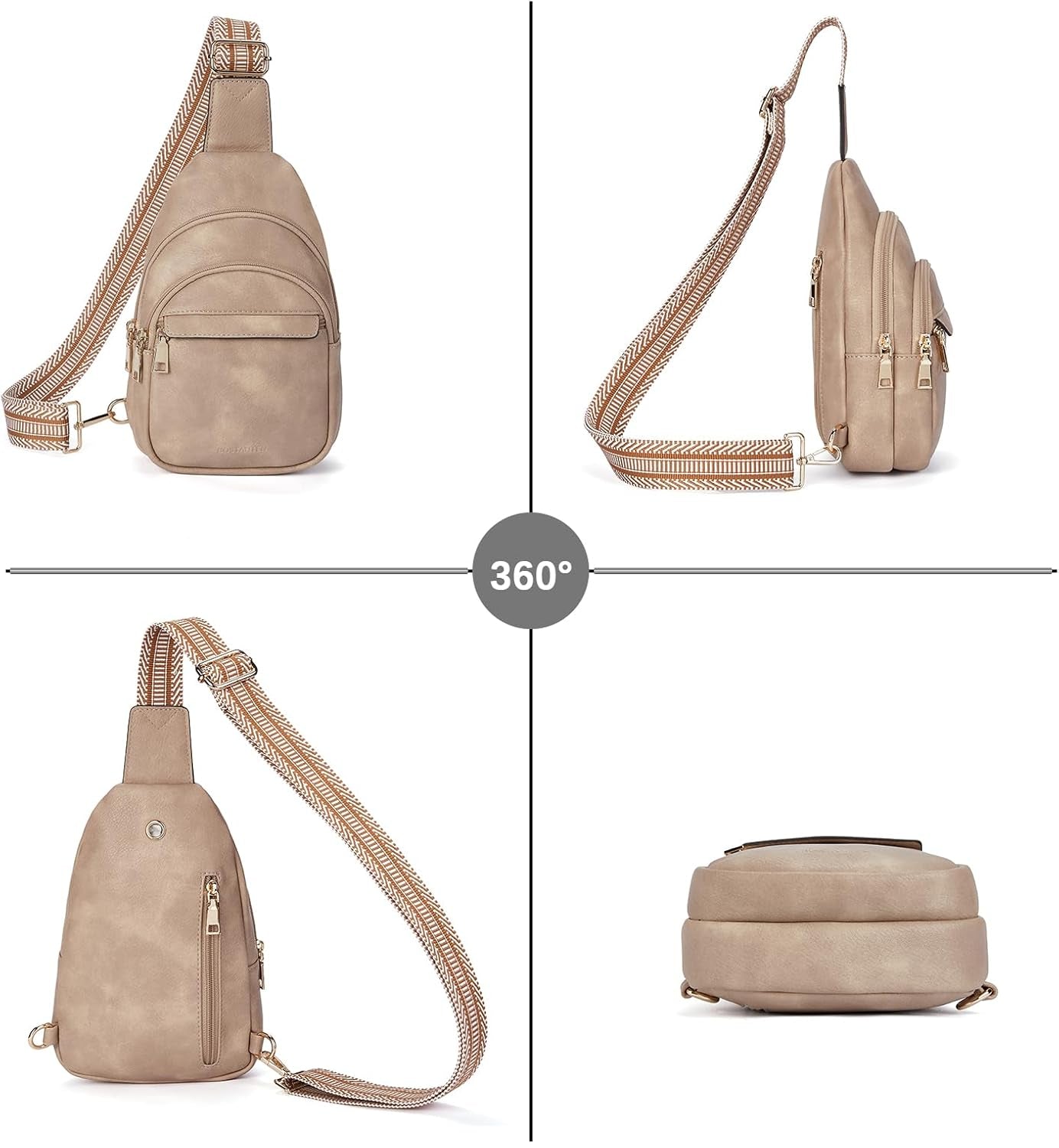 Alice | Women's Sleek Leather Crossbody Sling Bag