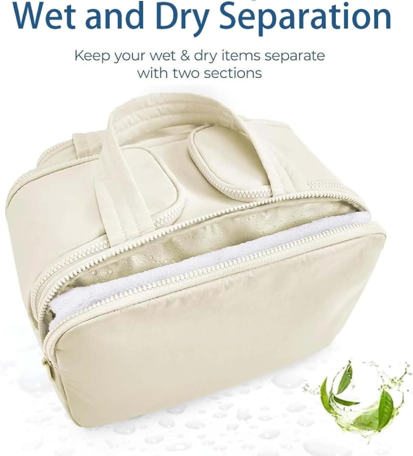 Travel Cosmetic Bag Large Waterproof Makeup and Toiletry Organizer