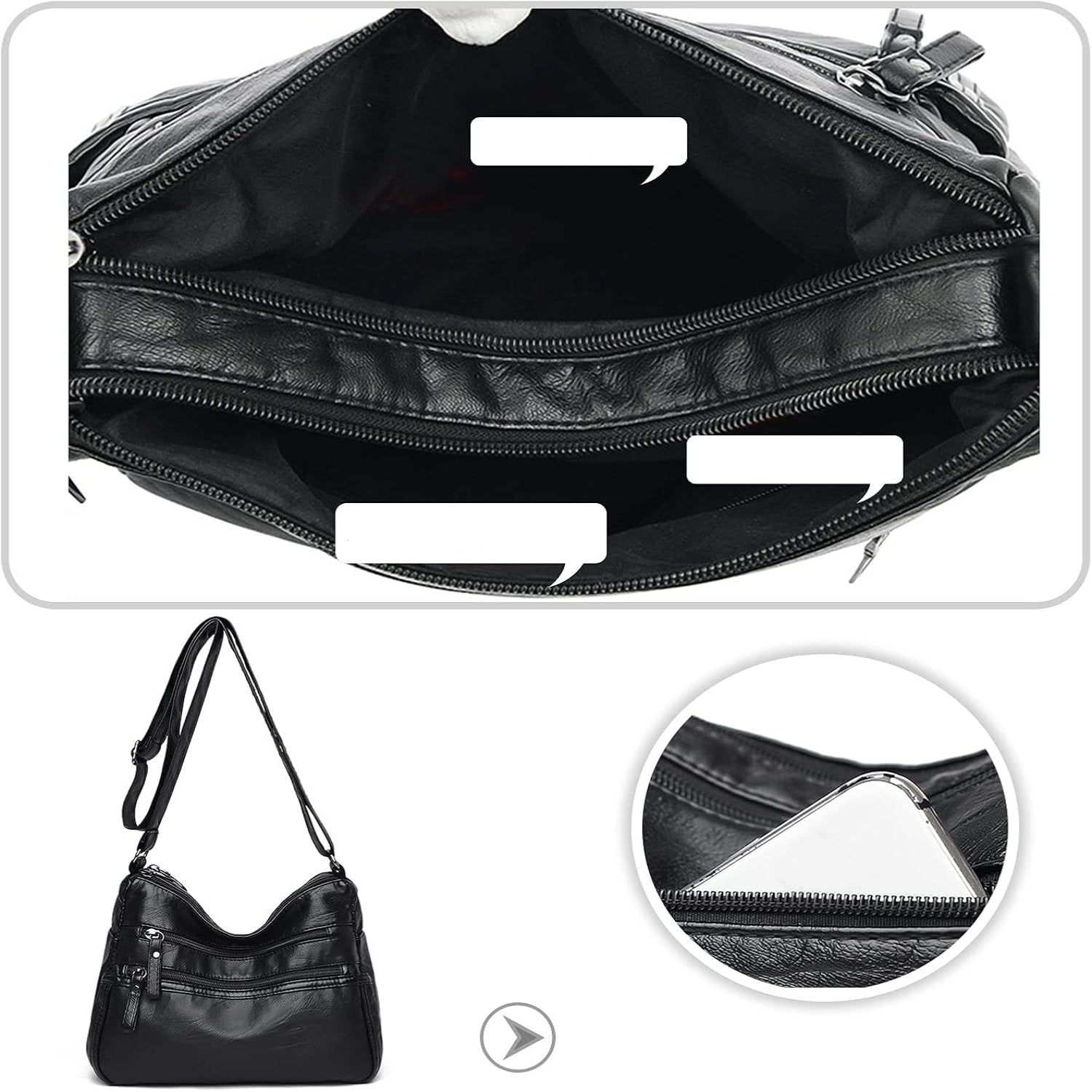 Lila | Women's Anti-Theft Crossbody Organiser Bag