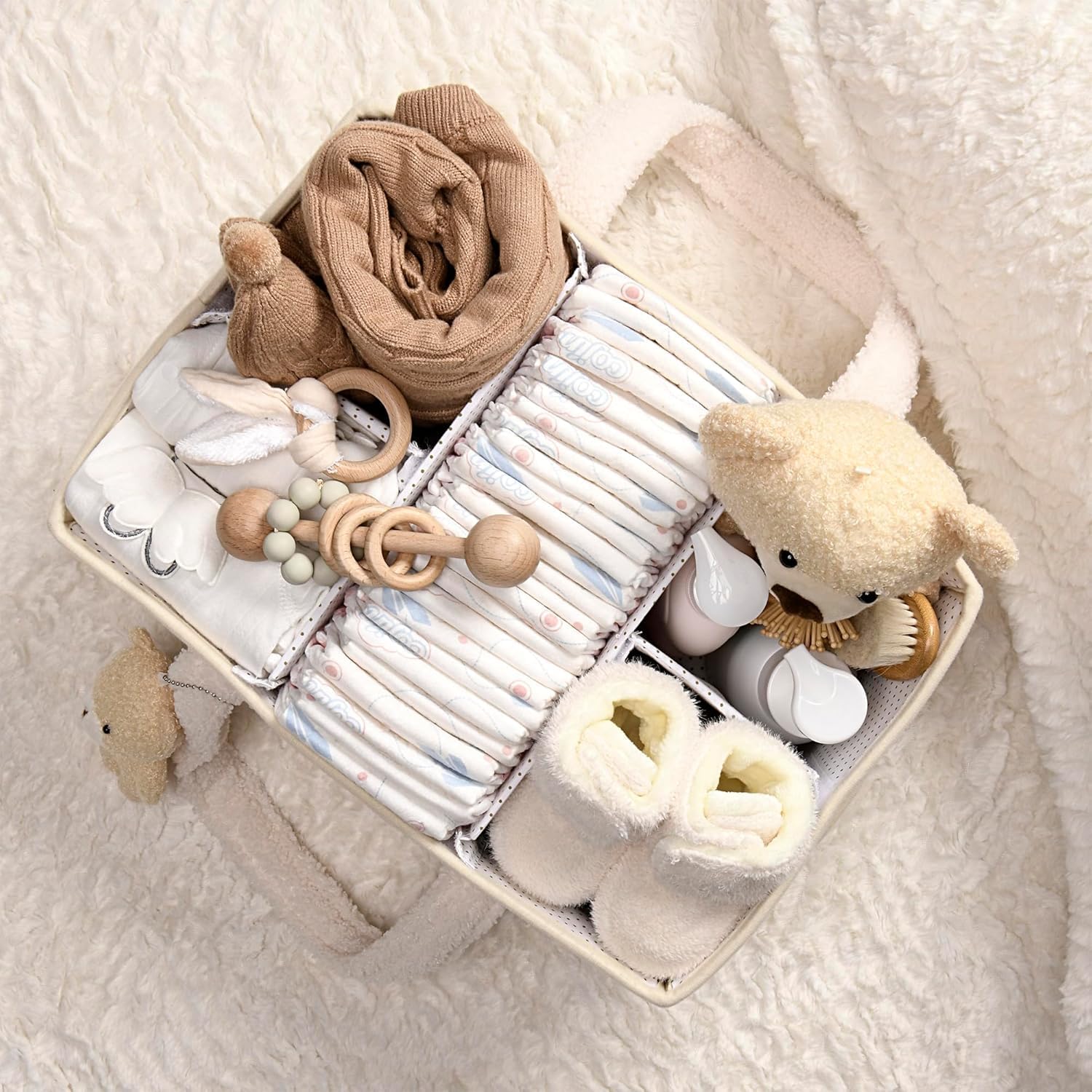 Nappy Caddy Organizer for Diapers, Wipes and Nursery Essentials