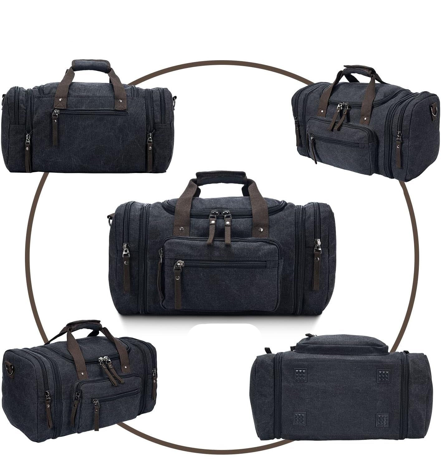 Canvas Expandable Weekender Duffle Bag