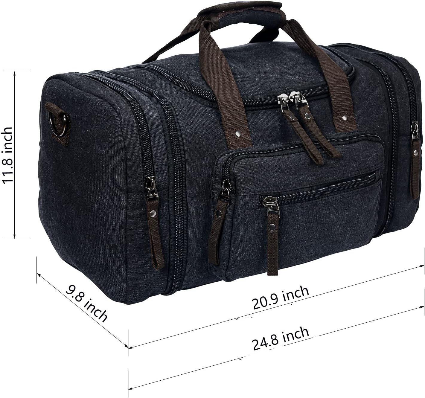 Canvas Expandable Weekender Duffle Bag