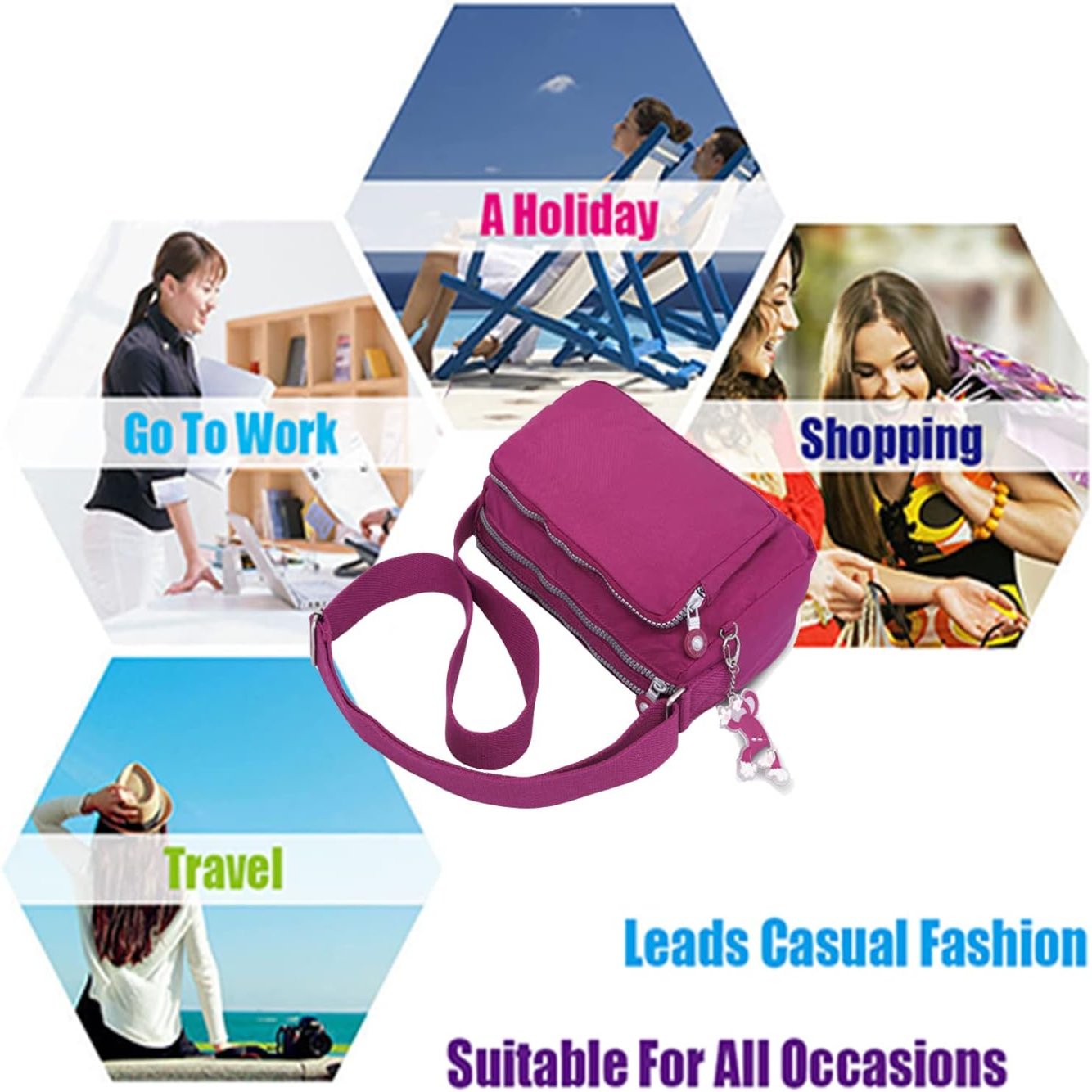 Women's Travel-Ready Secure Crossbody Bag