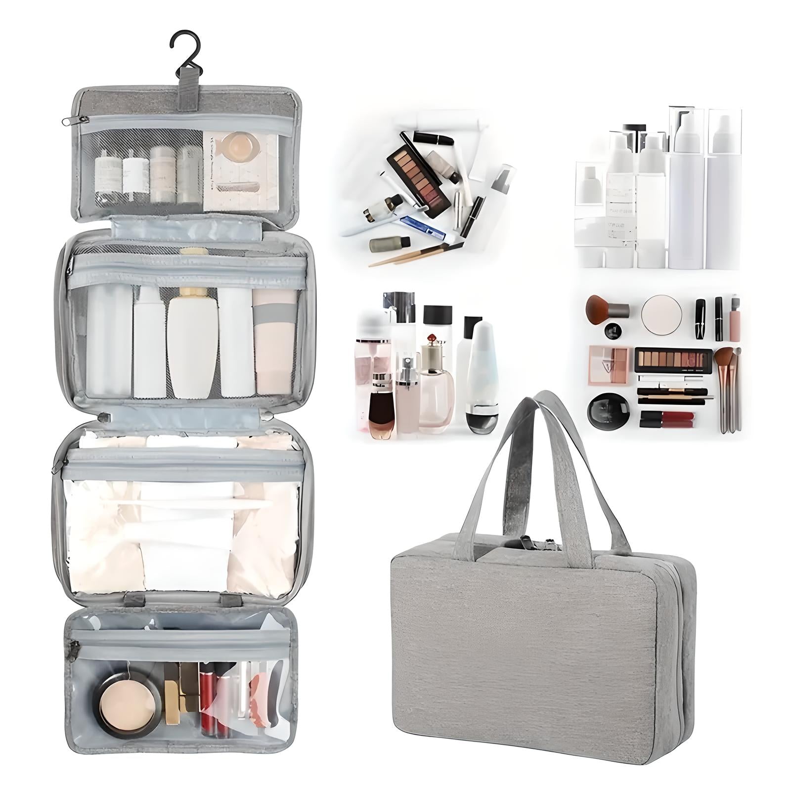 Sam | Multi-Compartment Hanging Toiletries Organiser Bag