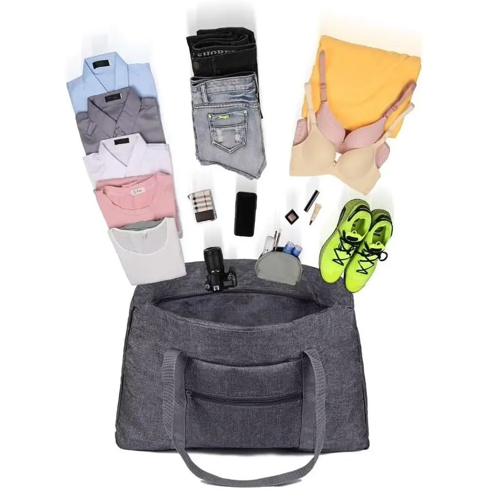 Foldable Waterproof Weekender Garment Travel  Unisex Duffle Bag