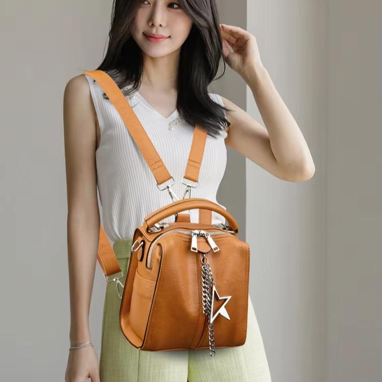 Stella | Vintage Leather Women's Travel Backpack