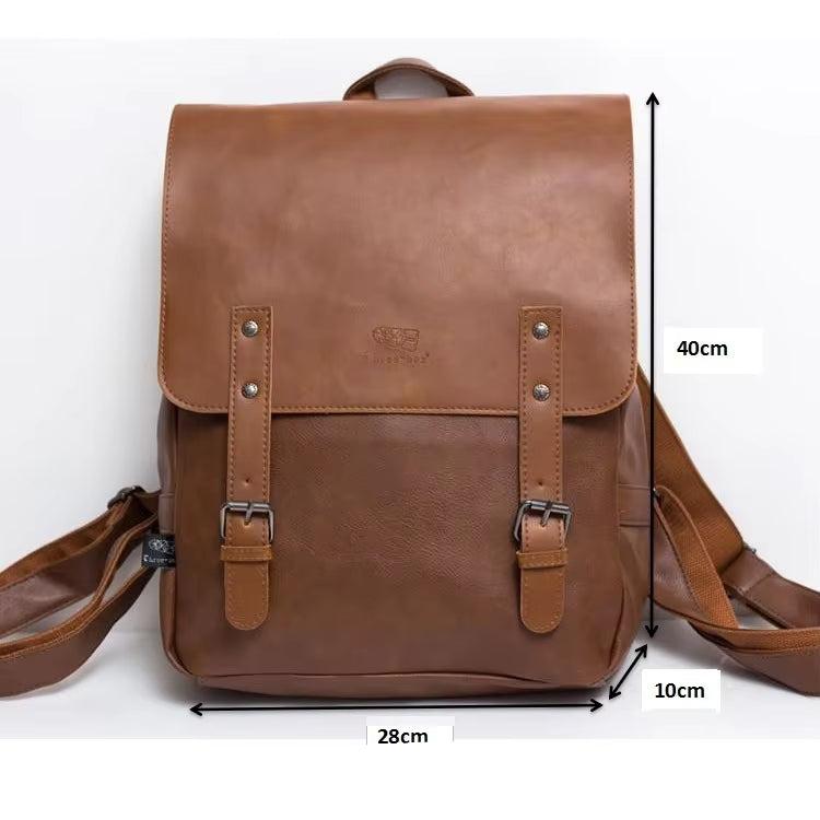 Chloe | Women's Vegan Leather Dual Strap Large Travel Laptop Backpack