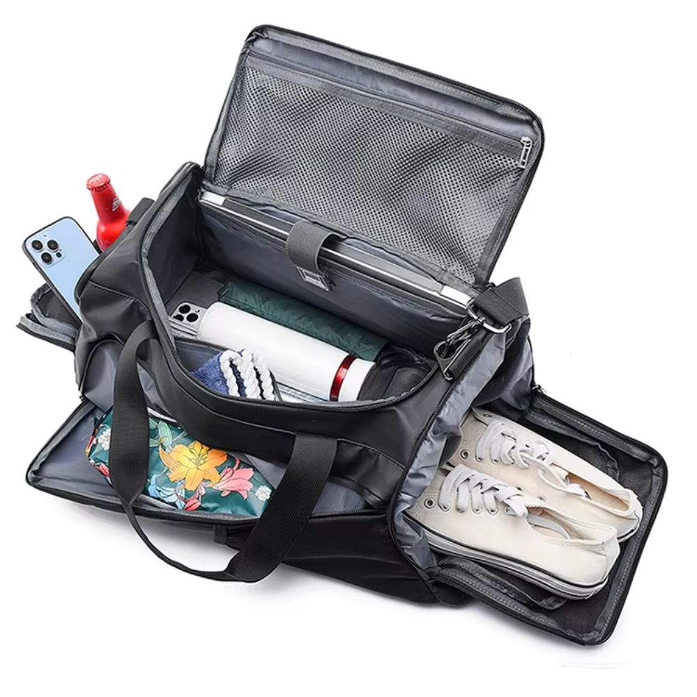 40L Unisex Waterproof Gym Sports Travel Duffle Backpack Bag