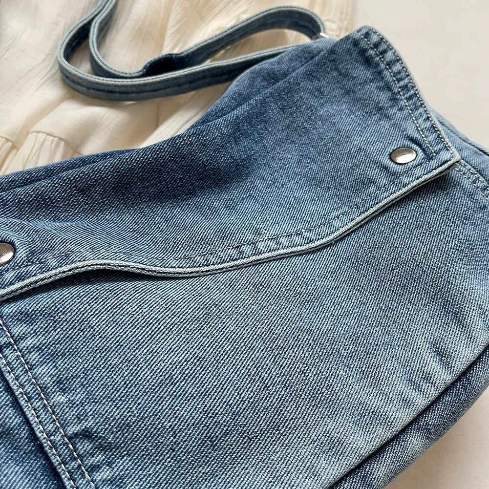 Eloise | Women's Denim Crossbody Messenger Bag