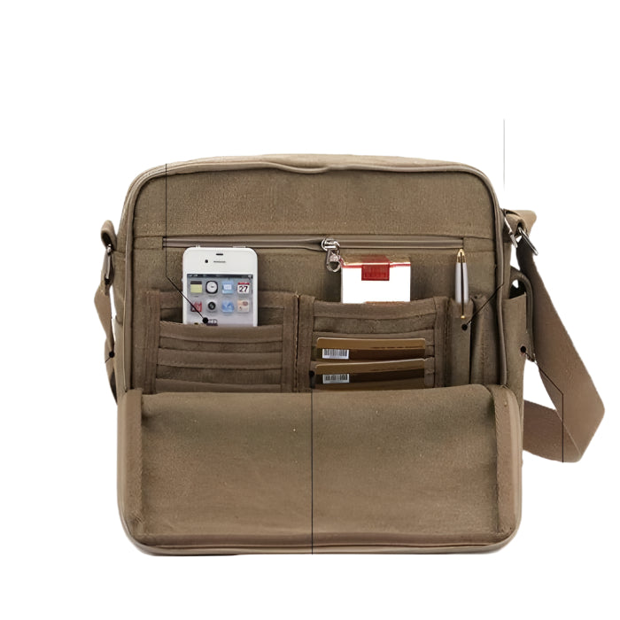 Liam | Men's Canvas Crossbody Messenger Travel Bag