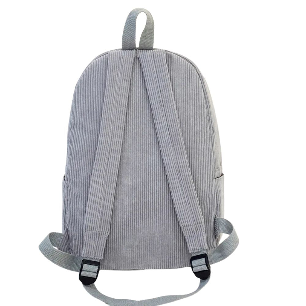 Madilyn | Women's Striped Corduroy Laptop Travel Backpack