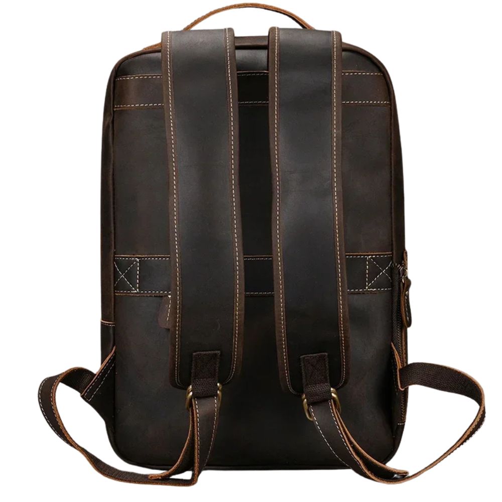 Grayson | Men's Vintage Leather Travel Laptop Backpack
