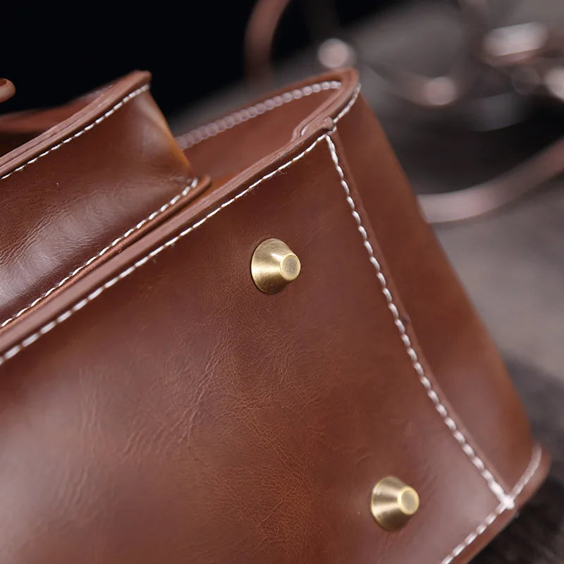Henry | Men's Retro Leather Briefcase Messenger Bag