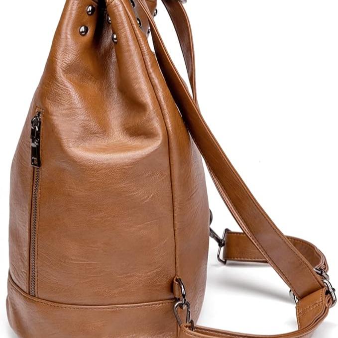 Aurora | Women's Vintage Convertible Vegan Leather Travel Backpack