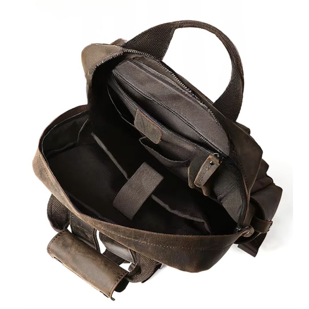Brooke | Men's Vintage Leather Travel Laptop Backpack