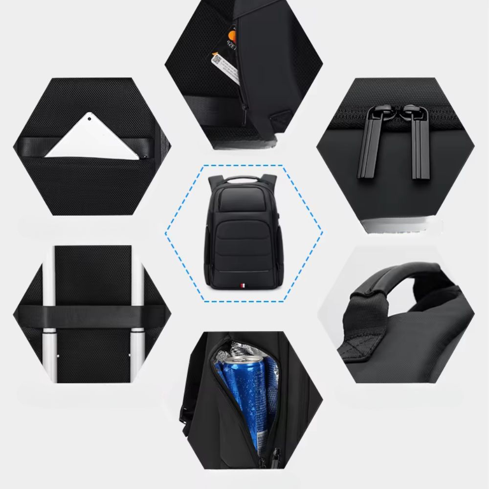 Atlas | Men's Expandable Laptop Travel Backpack with USB Charging