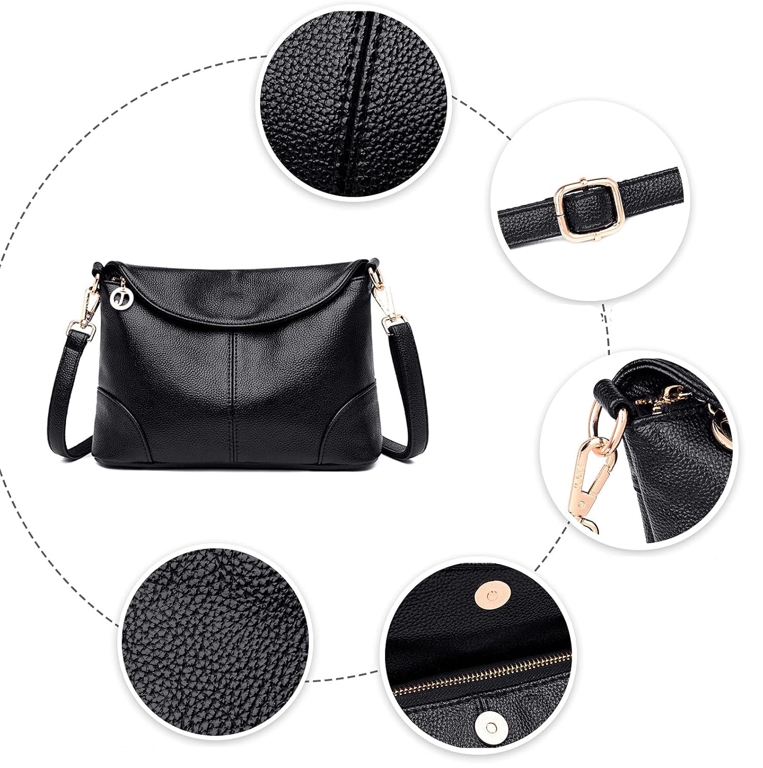 Ava | Women's Chic Leather Anti-Theft Crossbody Handbag