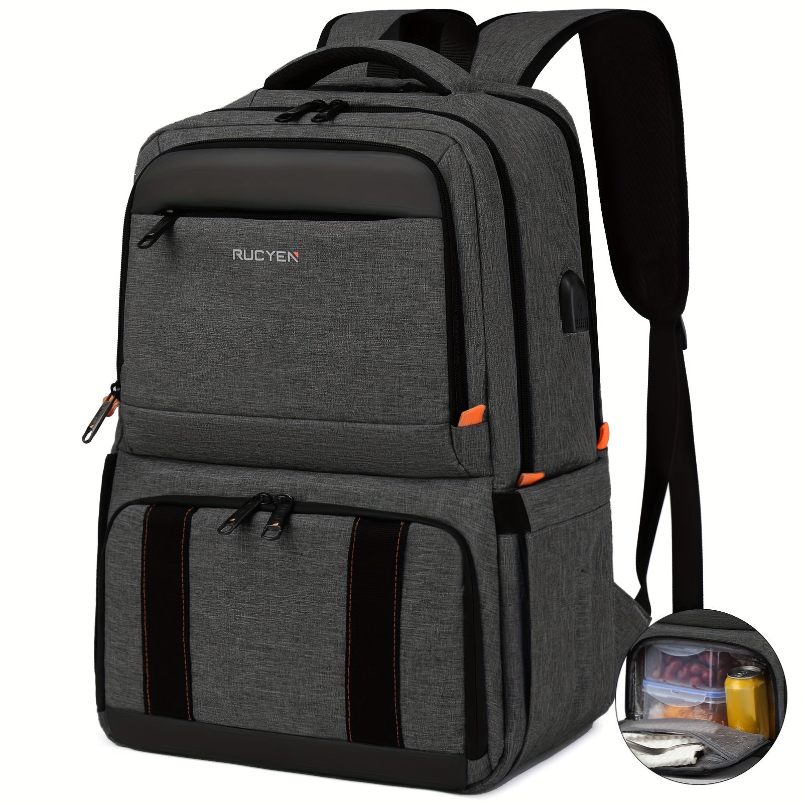 Trail | RFID-Secure Travel Backpack with Insulated Lunch Compartment