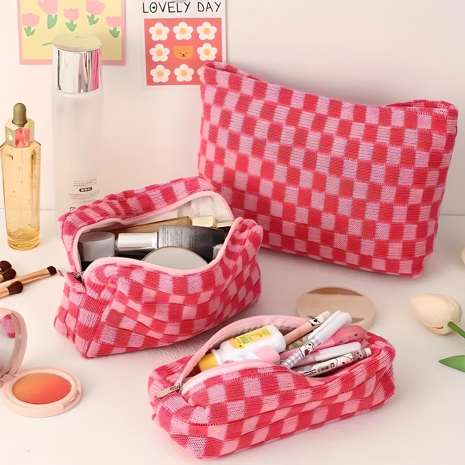 Jessica | Women's Travel 3-Piece Cosmetic Makeup Bag Set