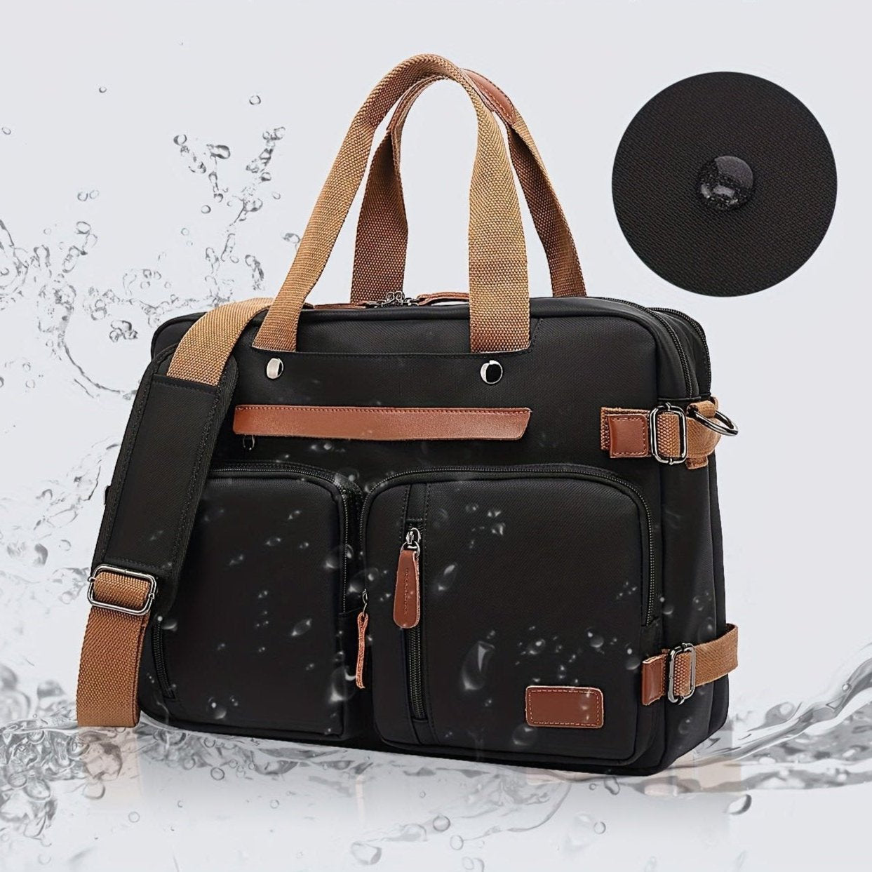 James | Men's Convertible Waterproof Carry On Travel Laptop Backpack