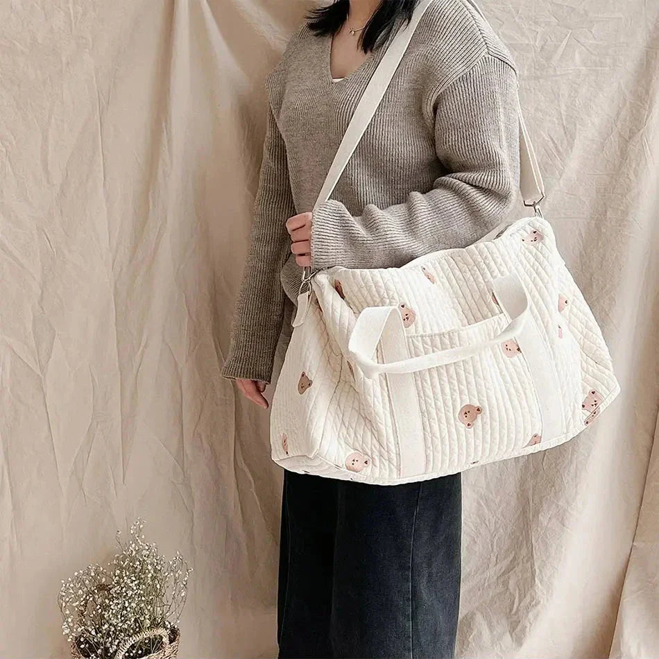 Amelia | Women's Embroidered Foldable Garment Travel Duffle Bag