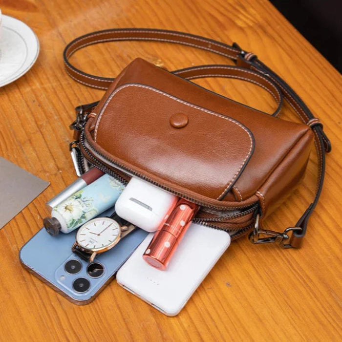 Emma | Women's Simple Leather Crossbody Sling Bag